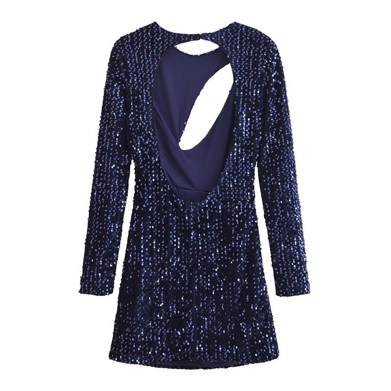 Saphirblau Sexy Viral Kleid