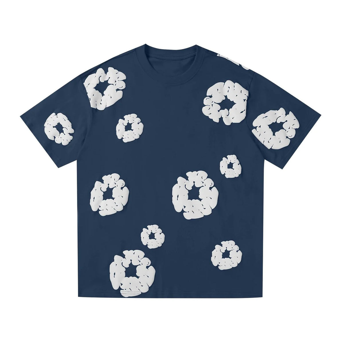 BLUMENMUSTER T-SHIRT - 100% COTTON
