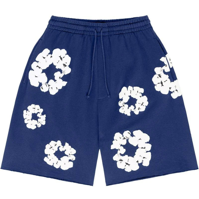 BLUMENMUSTER SHORTS - 100% COTTON