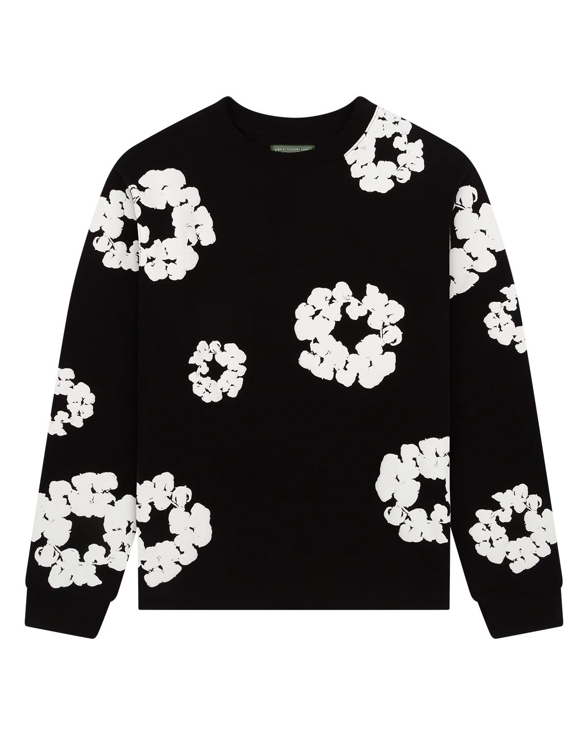 BLUMENMUSTER SWEAT SHIRT - 100% COTTON