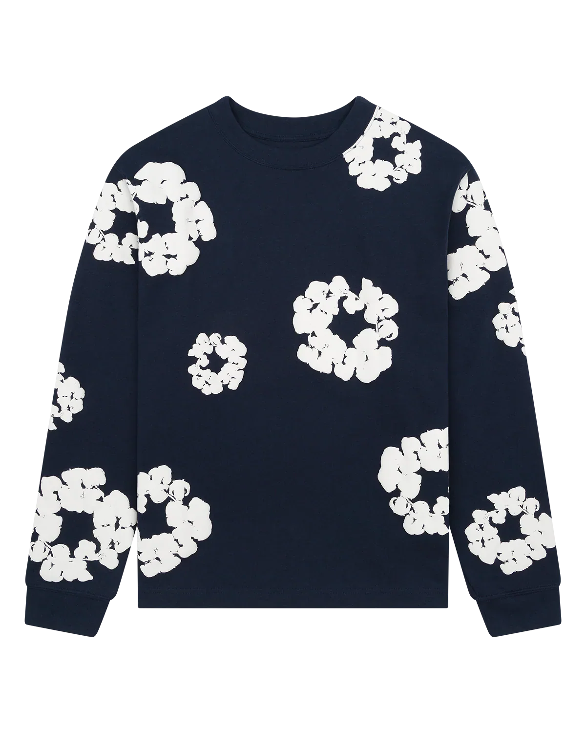 BLUMENMUSTER SWEAT SHIRT - 100% COTTON