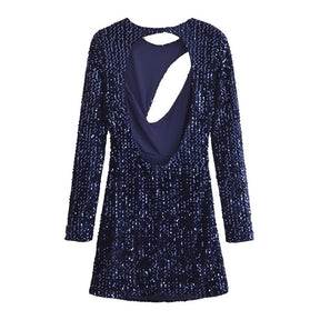 Saphirblau Sexy Viral Kleid