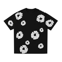 BLUMENMUSTER T-SHIRT - 100% COTTON