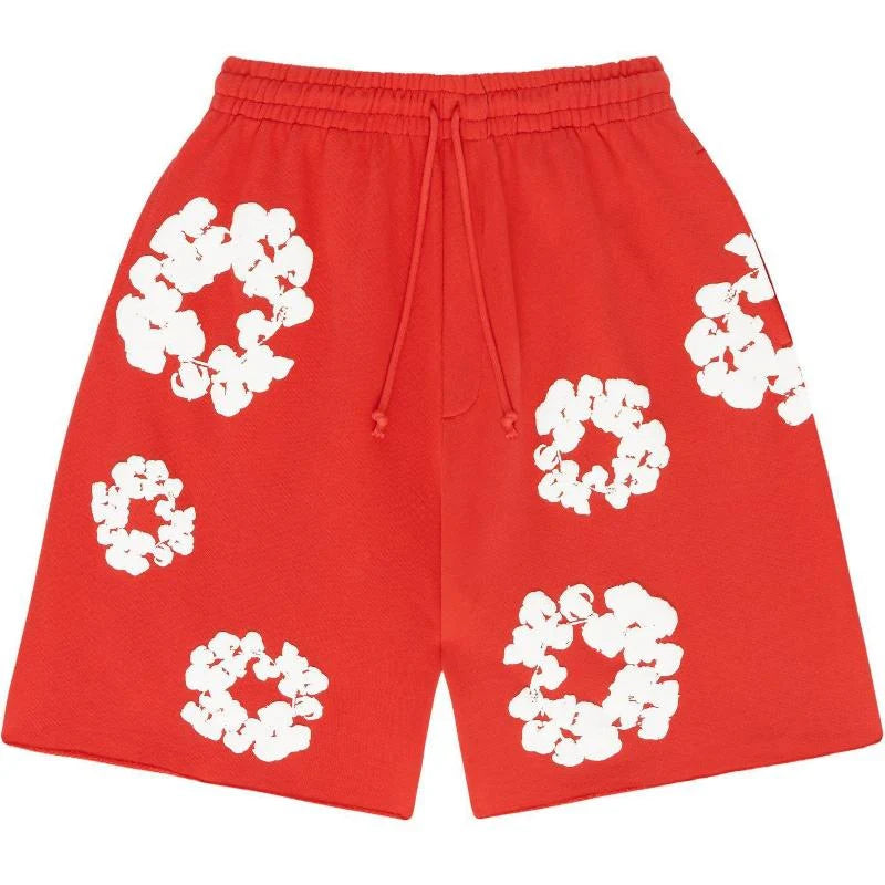 BLUMENMUSTER SHORTS - 100% COTTON