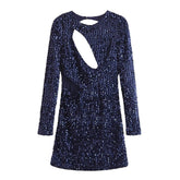Saphirblau Sexy Viral Kleid