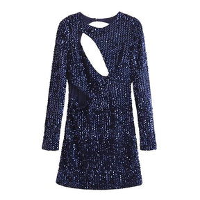 Saphirblau Sexy Viral Kleid