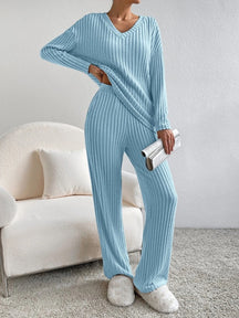 Cozy Chic Rippdstrick-Set
