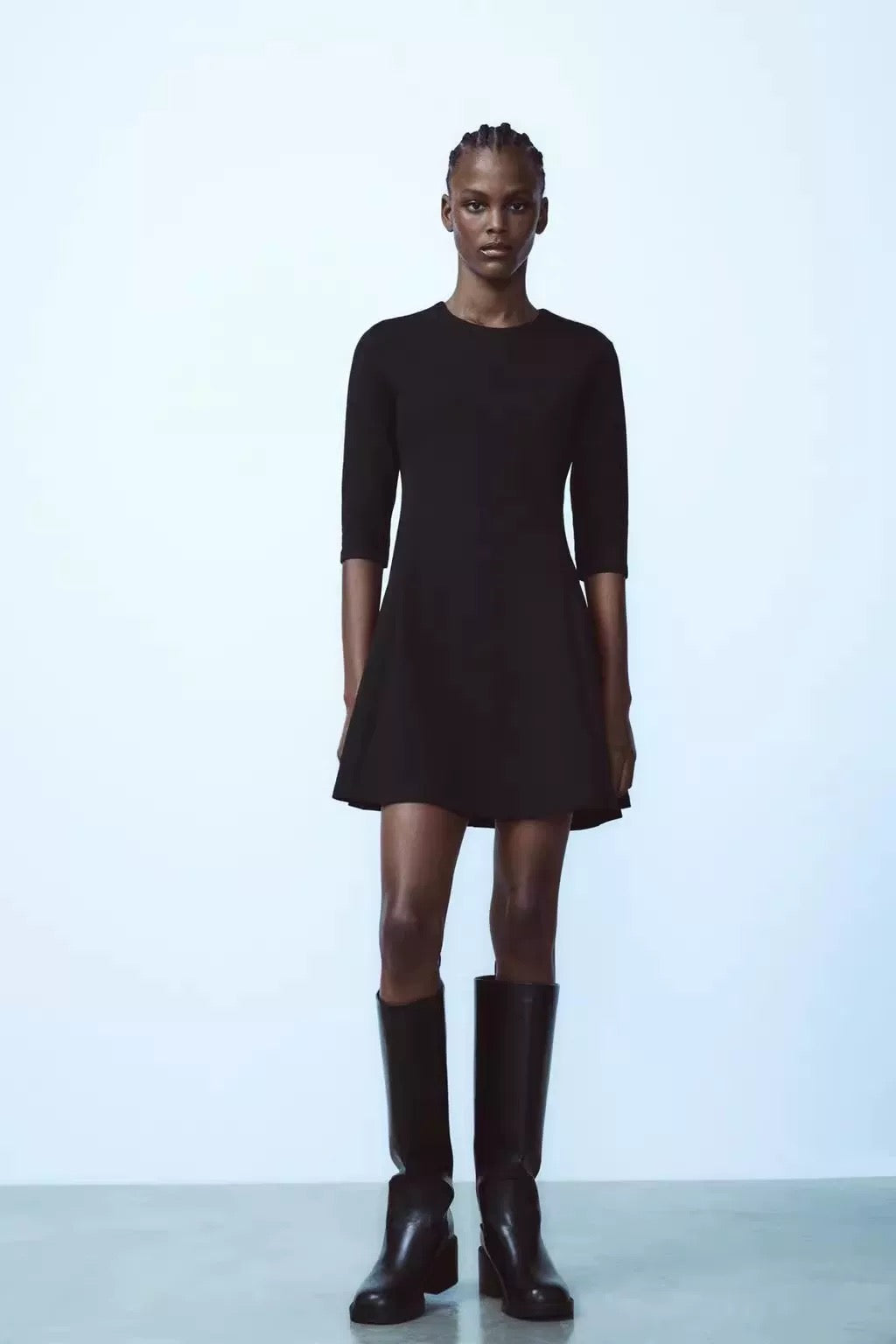 Virales Kleid Schwarz