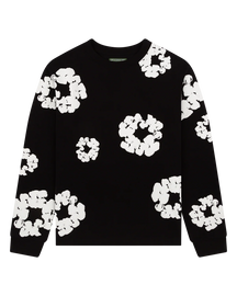 BLUMENMUSTER SWEAT SHIRT - 100% COTTON