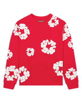 BLUMENMUSTER SWEAT SHIRT - 100% COTTON
