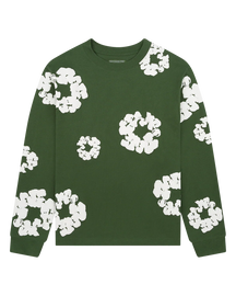 BLUMENMUSTER SWEAT SHIRT - 100% COTTON